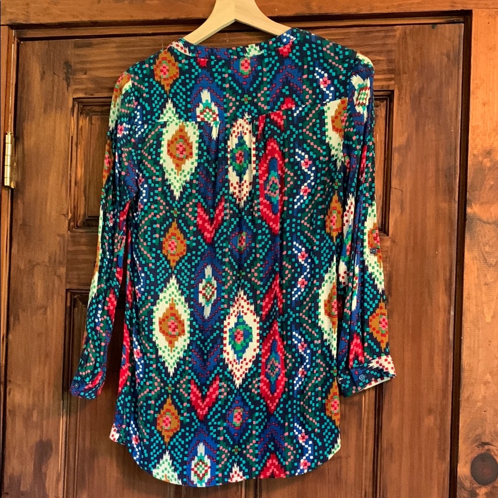Maeve Blue patterned Blouse - Picture 4 of 6